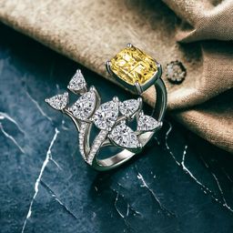 Designs & You Silver-Plated Cubic Zirconia Studded Adjustable Finger Ring-15