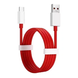 DeoDap Fast DASH Charging USB Type-C Data Cable Red & White, 12659-33