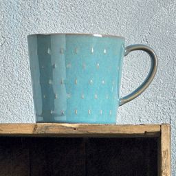 Denby Blue Handcrafted Textured Ceramic Glossy Mugs Set of Cups and Mugs-image-40
