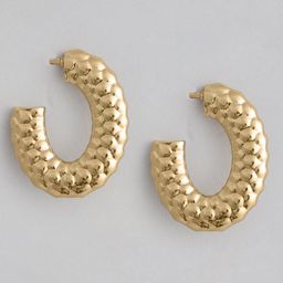 DressBerry Oval Half Hoop Earrings-image-65