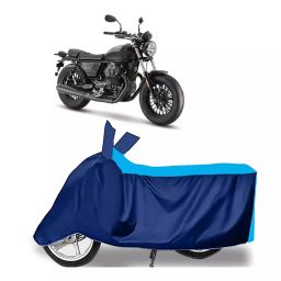 Auto Pearl Two Wheeler Cover for Moto Guzzi V9 - Cyan, Blue-image-23