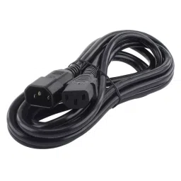 LOTA Heavy-Duty C13 to C14 Power Extension Cord Black 1.5 m Supports Upto 10 A 250 V, MST-1265-LT-15
