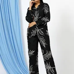 CORSICA Printed Shirt With Palazzos Co-Ords-image-13