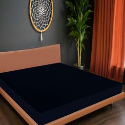 Wings Star Blue Single Cotton Breathable Mattress Protector-image-80