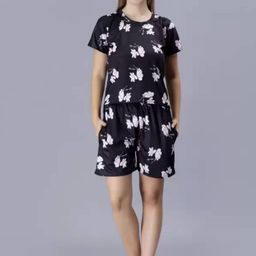 Dreambe Women Printed Night suit-24
