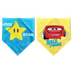 DOMENICO Colorful Bandana Drool Bibs 100% Cotton Double Layer Adjustable (Colour & Print May Vary)-image-14