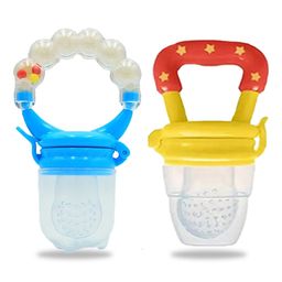 Chinmay Kids New Born Baby Pacifier With Rattle Handle Silicone Safe Fresh Fruit Feeder Soother (Blue, Yellow)-20