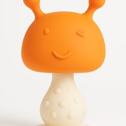 The little lookers Silicone Mushroom Shape Baby Teether - Orange-picture-20