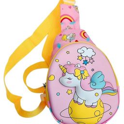 New Pinch unicorn Girls Sling Bag (1 pcs) Crossbody Chest Bag for Travel and Hiking - Cartoon Design Gift, Travel Outdoor Activities Cycling Sling Bag, Cartoon Giffting Bag pink-image-71