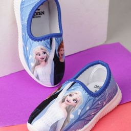 Kids Ville Girls Frozen Printed Casual Slip-On Sneakers-36