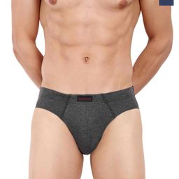 LOGGERHEAD Pack Of 2 Mid-Rise Basic BriefsLHCB001-ANTHRA-NAVY BLUE-6