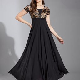 Life With Pockets Women Georgette Maxi Dress-image-97
