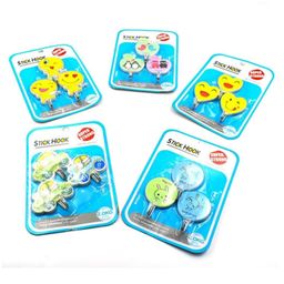 Mihar Essentials Adhesive Hook Multi Design Pack Of 6 (Color And Design May Vary) image 4