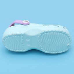 Babyoye Slip On Clogs with Dino Applique & Back Strap - Blue image 4