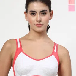 LILY Pack Of 3 Colourblocked Full Coverage Workout Bra-picture-18