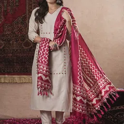 Anni Designer Floral Embroidered Regular Straight Kurta with Trousers & Dupatta-picture-46