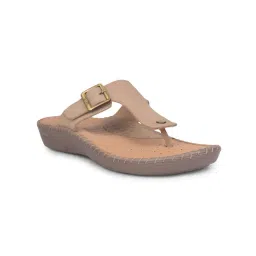 Scholl Women Slip On Beige Sandals-picture-21