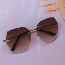 Carlton London Premium Gold with Brown Toned & UV Protected Lens Oversized Sunglass for Women (58)-picture-37