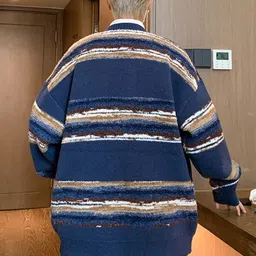 StyleCast Men Striped Open Front Jacket image 5