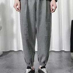 KPOP Men Printed Original Loose Fit Joggers Trousers-image-69