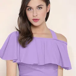 CORSICA Cape Sleeve Crop Top-image-44