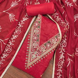 MANVAA Embellished Unstitched Dress Material-image-48