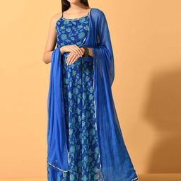 KALINI Women Floral Printed Maxi Ethnic Dresses-picture-38