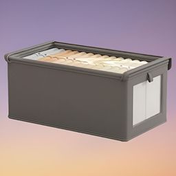 HOUSE OF QUIRK Grey Set of 1 Regular Drawer Organiser Organisers image 2