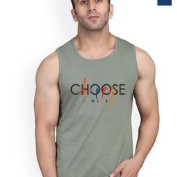 SLOWLORIS Pack Of 2 Printed Combed Cotton Gym Vests VSL26 CMB(CHS LGTGREEN)(OVRTNK BLACKPE-picture-24