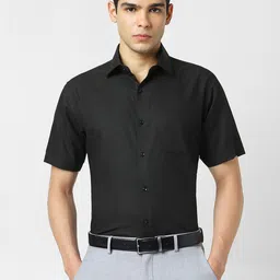 Van Heusen Spread Collar Cotton Formal Shirt-image-67