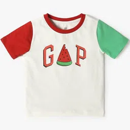 GAP Boys Colourblocked Relaxed-Fit T-Shirt-image-31
