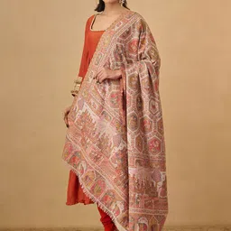 Pashmoda Women Tribal Woven Design Shawl-picture-49