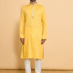 Arihant Rai Sinha Men Regular Pure Cotton Kurta with Churidar-image-57