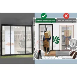 Stylista Transparent Insulated Magnetic Door Curtain - 118 x 70 inch - PVC thickness 0.3mm-image-21