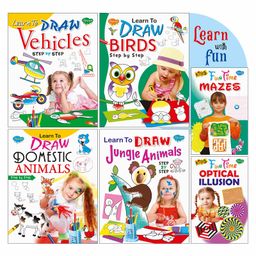 Sawan Learn with Fun Activity Books Combo Set of 6 - English-4