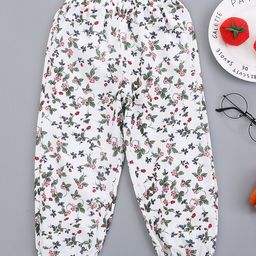 Kookie Kids Full length Lounge Pant Floral Print - White-image-75