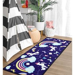 Saral Home Unicron Polypropylene Runner - Navy Blue-picture-24