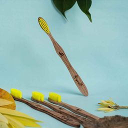 Organic B Babul Toothbrush Pack of 4 - Brown-image-45