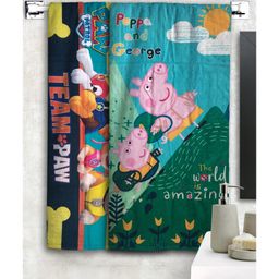Athom Trendz Peppa Pig and Paw Patrol Kids Bath Towel Pack of 2 - Multicolour-image-65
