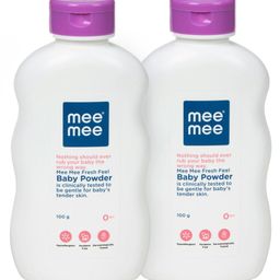 Mee Mee Fresh Feel Baby Powder - 100 gm(Pack of 2)-image-97