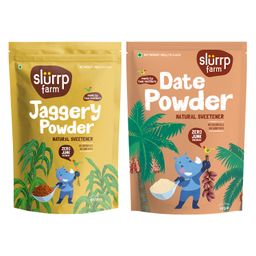 Slurrp Farm Natural Sweetener Jaggery & Date Powder - 300 gm Each-image-30