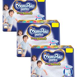MamyPoko Extra Absorb Pants Style Diaper XXXL (Extra Extra Extra Large) 18 - (Pack of 3)-image-17