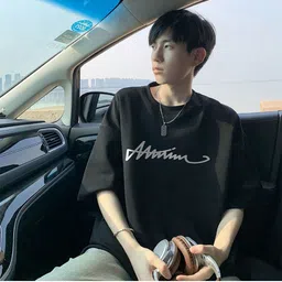 StyleCast x Revolte Men Typography Printed Round Neck Oversized T-shirt-image-29
