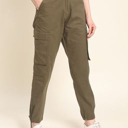 The Roadster Lifestyle Co Pure Cotton Cargo Trousers-image-76