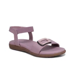 Shezone Women Open Toe Flats with Buckles-87