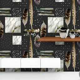 ArtzFolio Printed UV-Resistant Anti-Bacterial Abstract Doodle Peel & Stick Wallpaper-image-27