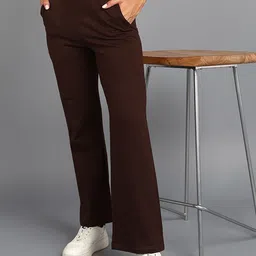Rock Paper Scissors Pure Cotton Mid Rise Trousers-image-25