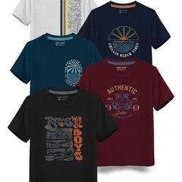 HELLCAT Boys Typography 5 Printed T-shirt-image-85