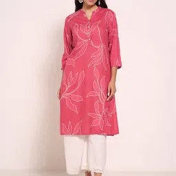 RANGMANCH BY PANTALOONS Women Printed Sequinned Anarkali Kurta-picture-50