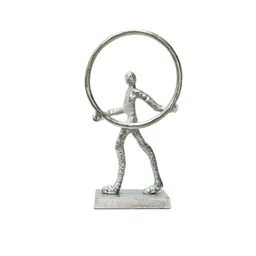 SHAURYA DESIGNS Grey Metal Figurine Showpiece-image-2